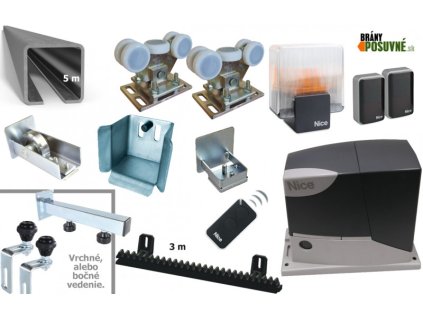 Sada pro výrobu samonosných posuvných bran do 3,5 m s pohonem NICE