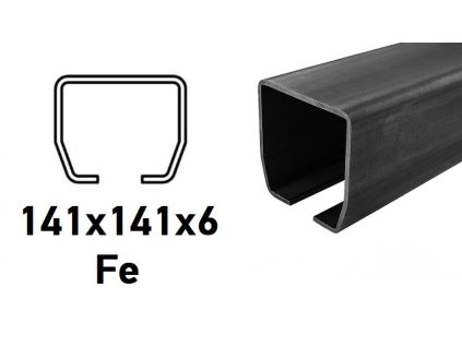 CAIS C-profil 141x141x6mm, Fe, STUPEŇ LB