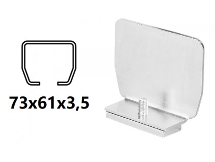 CAIS Kryt profilu C 73x61x3,5mm PILOT SN