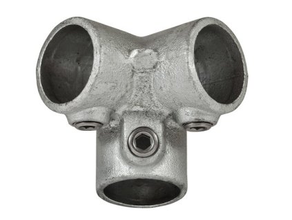 Pozinkovaná spojka pro trubky 42,4 mm, tvar horního rohu