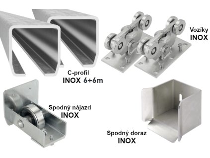 sada pre vyrobu samonosnej nerezovej posuvnej brany do 8 5m inox 98x98x5 f9d31e36 ce36 4675 8290 f51fbb898731 1