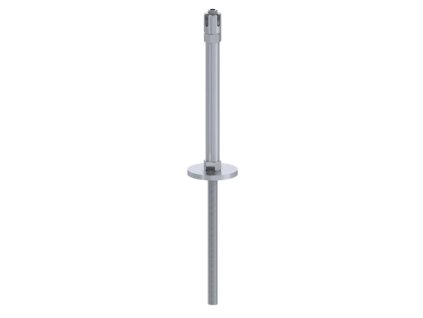 Středová příruba pro fasádní lankovou stěnu, 2x otvor pro ø5mm lanko, odsazení od stěny 200mm