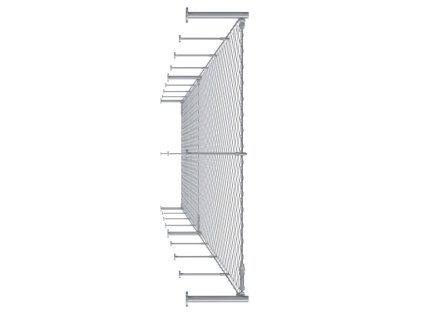 Sada pro vytvoření fasádní lankové stěny 3x25m, odsazení od stěny 200mm