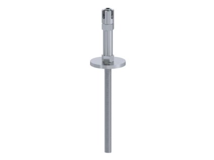 Středová příruba pro fasádní lankovou stěnu, 2x otvor pro ø5mm lanko, odsazení od stěny 100mm