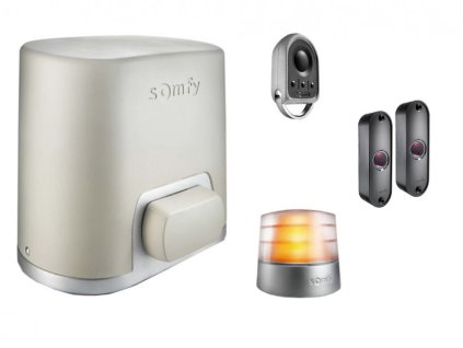 SOMFY Elixo Smart io EE sada pohonu s fotobuňkami, ovladačem a majákem (D)