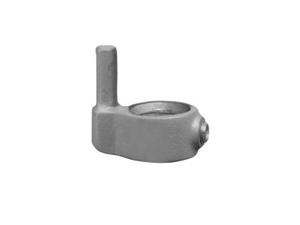 Pozinkovaná spodní část závěsu s 42,4mm trubkovým úchytem