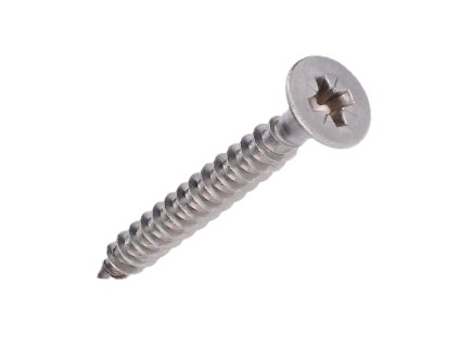 Šroub samovrtný nerezový, zápustná hlava, 8 x 80 mm