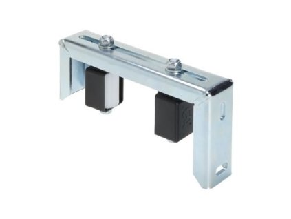 Vodítko horních dveří se 2 nylonovými kolečky 40x60 mm s ochranným krytem