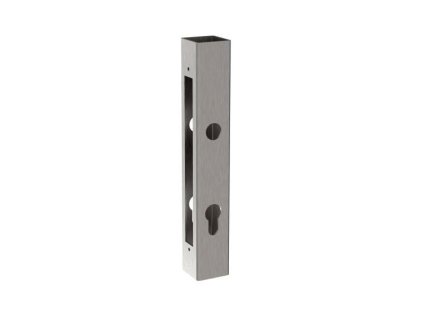 Kazeta zámku 40x40, inox, pro klasický zámek, ZK-04-INOX