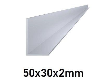 Hliníkový L profil 50x30x2mm, 6m