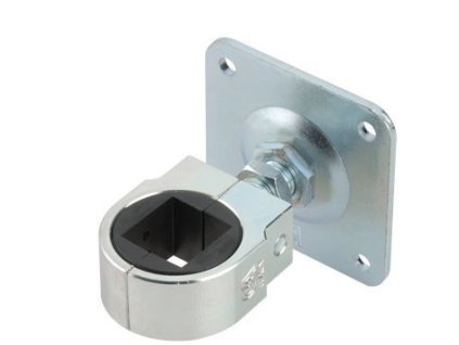 Nastavitelný závěs pro upnutí čtverce 50x50mm, M24, deska 120x120mm