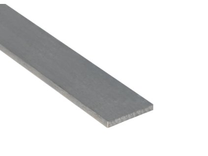 Plochá tyč z nerezové oceli 40x5 mm (páskovaná), kartáčovaná nerezová ocel