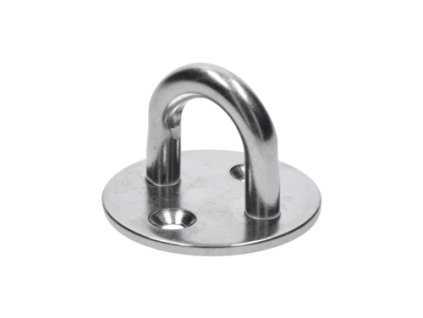 Nástěnný držák kabelu s ø8mm, oválný, broušená nerezová ocel K320/ AISI304