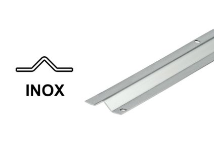 INOX Kolejnice pro šroubovací kolejnicová vrata, tvar V