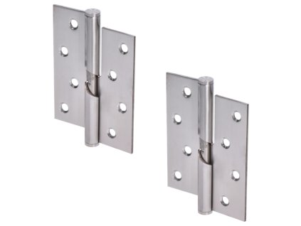 Nerezové zvedací závěsy 100 mm (pravé), kartáčovaná nerezová ocel K320 /AISI304, 1 pár