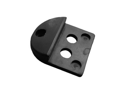 Středový doraz s pogumované oceli 150x130x65mm