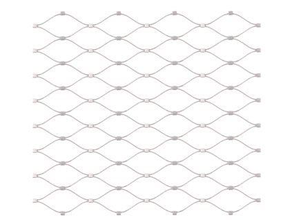 Nerezové pletivo s oky 50x50mm, ø2mm, 0,8mx10m