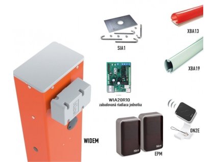Závora NICE WIDEM4 kit se 4m ramenem a příslušenstvím