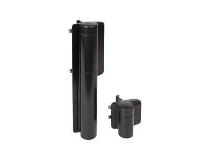 Sada hydraulického samozavírače a závěsu LOCINOX 180° pro branku 150 cm/150 kg, černá, MAMMOTH180-9005