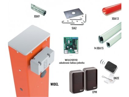 Závora NICE WIDEL6 kit s 6m ramenem a příslušenstvím
