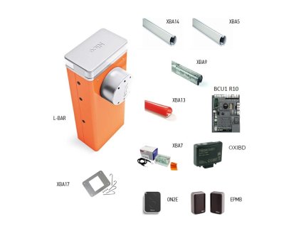 Závora NICE LBAR kit s 9m ramenem a příslušenstvím
