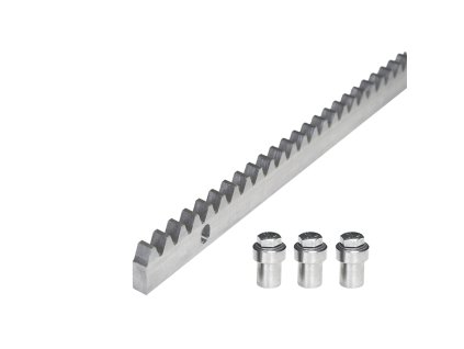 INOX Ozubený hřeben 30x10mm, nerezový, M4, segment 1m