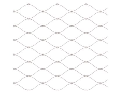 Síť z nerezového drátu s oky 60x104mm, ø2mm drátu, 0,8mx10m