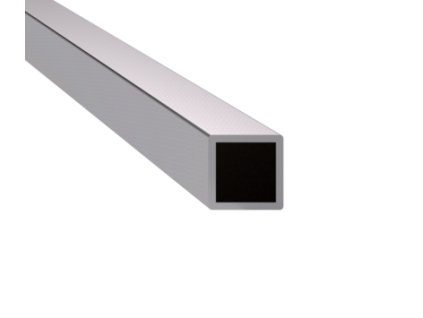 Uzavřený profil 12x12x1mm, nerezový