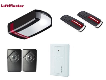 LiftMaster LM130EVF - otvírač garážových vrat se 2 pohony, nástěnným tlačítkem a fotobuňkami, 1300N