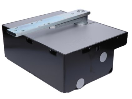NICE LFABBOX4 - ocelová základová skříň pro pohony NICE L-Fab, černě lakovaná