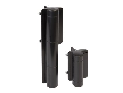 Sada hydraulického samozavírače a závěsu LOCINOX 180° pro branku 200 cm/200 kg, černá, MAMMOTH-HD-9005