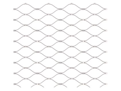 Síť z nerezového drátu s oky 60x104mm, ø3mm drátu, 0,8mx10m