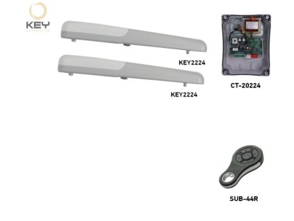 Sada pohonu KEY RAYKIT RAY2224 pro dvoukřídlou bránu - jedno křídlo 3m/250kg