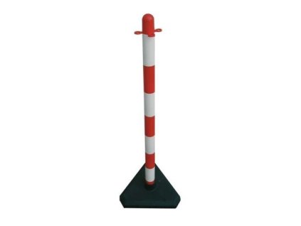 Řetězový sloupek, mobilní, plastový, kulatý 40x900, betonový zátěžový, 4040KB