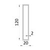 hlinikovy jokel obdlznikovy 120x20x2 mm ca222b1a 14f6 4d66 a8f0 3a776d9edccf 2