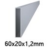 Hliníkový obdélníkový jekl 60x20x1,2 mm