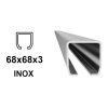 INOX C-profil 68x68x3 mm