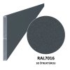 Hliníková plotová lamela 200x16 mm, tvar obdélník, model B, antracit (RAL7016) se strukturou