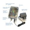 Alarm výpadku napájení GSM s teplotním čidlem, iQGSM-S2