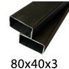 Joklový profil 80x40x3, černý