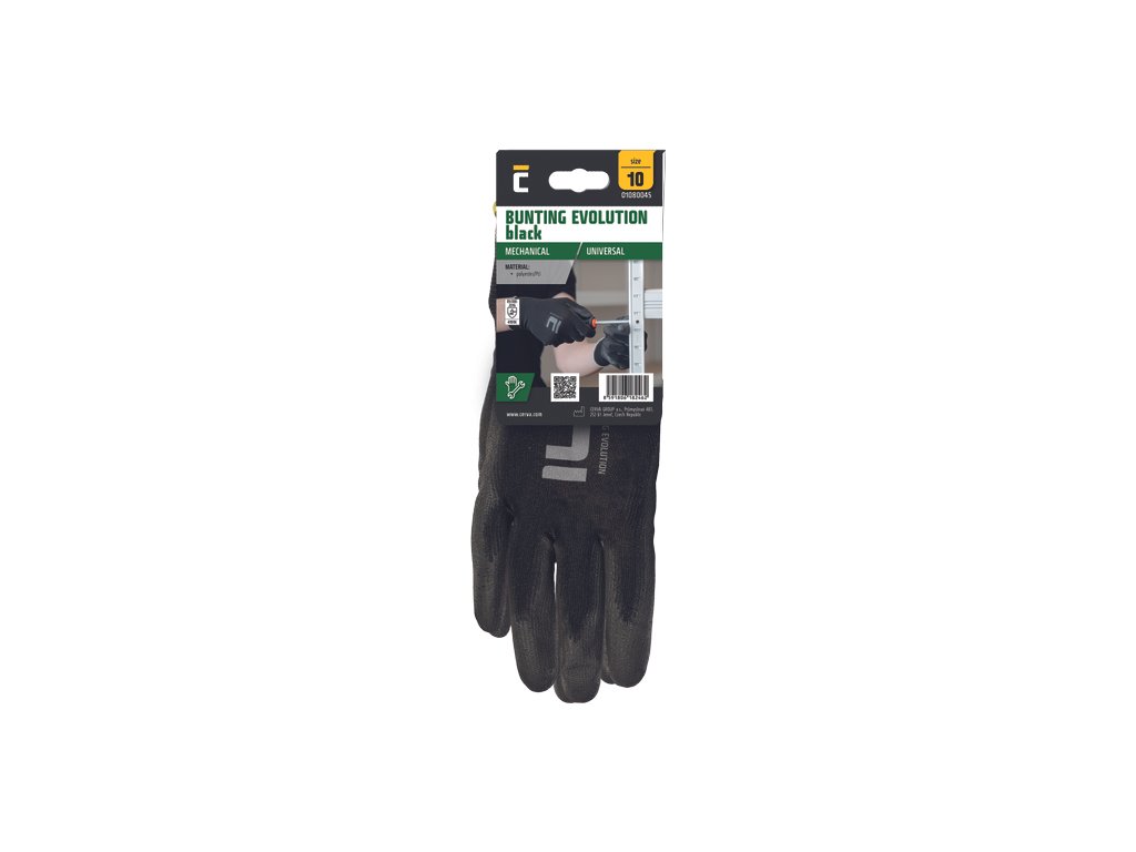 BUNTING EVO BLACK rukavice blister