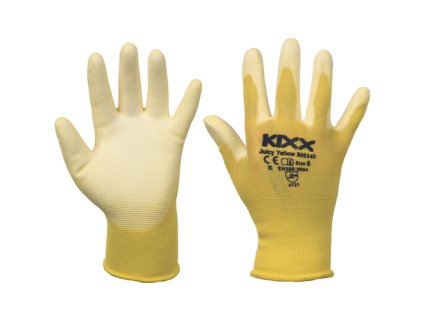 JUICY YELLOW rukavice nylon PU dlaň