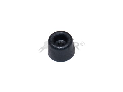 Skrutkovacia zarážka/šmykadlo 19x13 mm PVC čierna