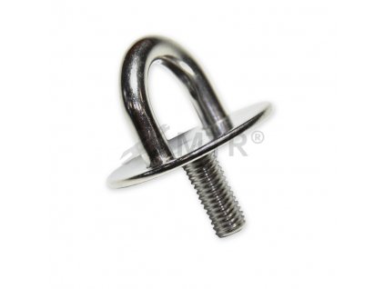 Okrúhla doska s okom a skrutkou 6x40 mm z nehrdzavejúcej ocele A2