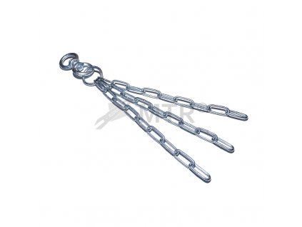 Reťazový záves na boxovacie vrece, 3 vlákna, Zn