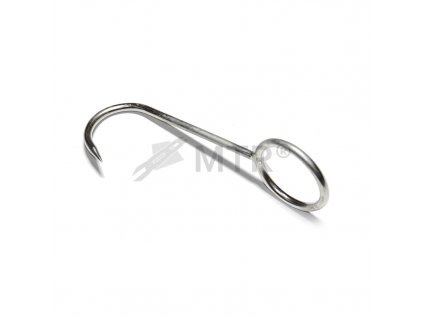 Reznícky hák s okom 6x180 mm, nehrdzavejúca oceľ A2