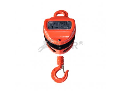 Ručný reťazový kladkostroj s hákom 1,0 t bez reťaze