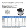 Lano z nehrdzavejúcej ocele A2 DIN3055 (7x7) 8mm (50m)