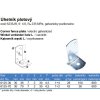 Uholník plotu 36x30mm Zn