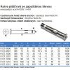 Kotva plášťa - zapustená hlava M6x8x60mm z nehrdzavejúcej ocele A4